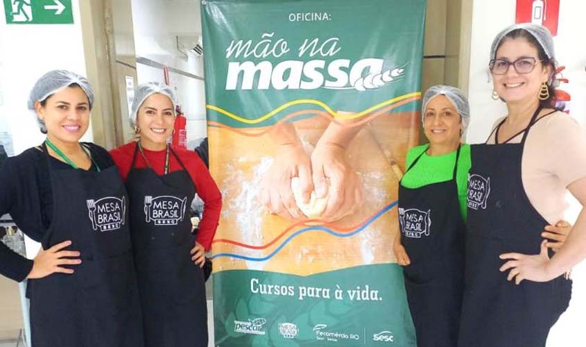 Parceria do TJRO com Sesc proporciona oficina de gastronomia sustentável do Mesa Brasil aos(às) servidores(as)