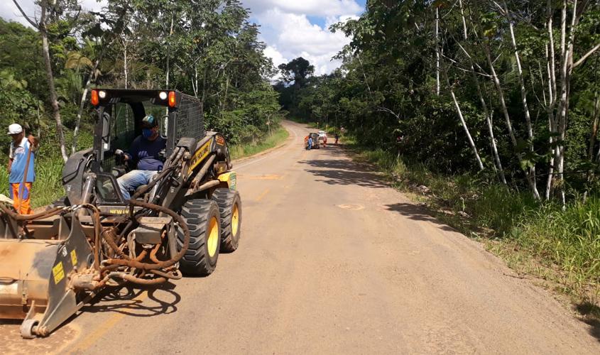Departamento de Estradas de Rodagem inicia recuperação da RO-460 que dá acesso a Buritis