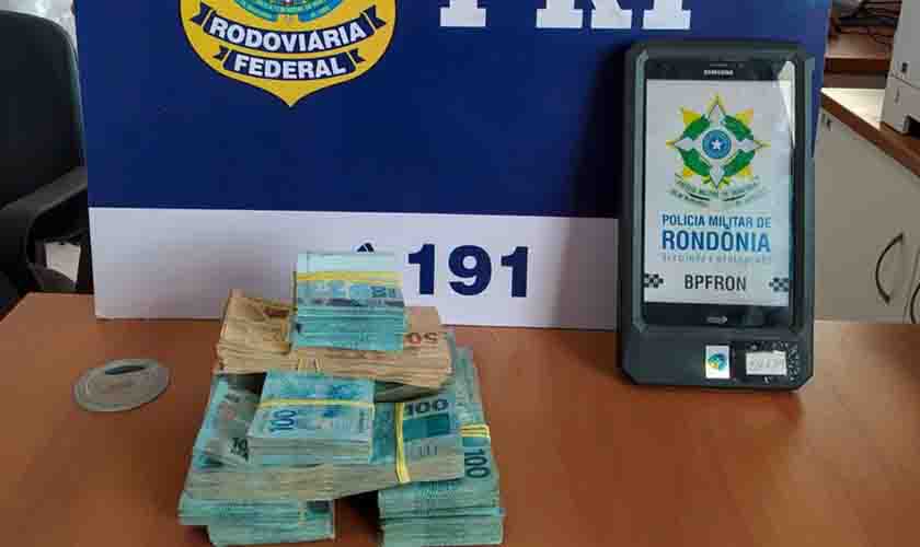 Em Guajará-Mirim/RO, PRF faz nova grande apreensão de dinheiro em espécie