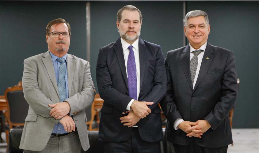 Desembargador do TJ/RO participa de reunião com o presidente do Supremo Tribunal Federal (STF)