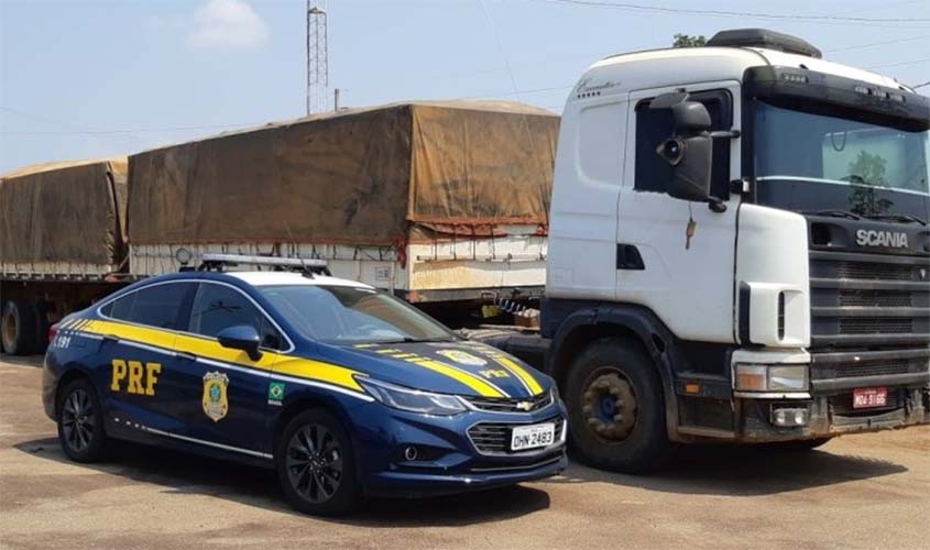 PRF apreende 30m³ de madeira ilegal