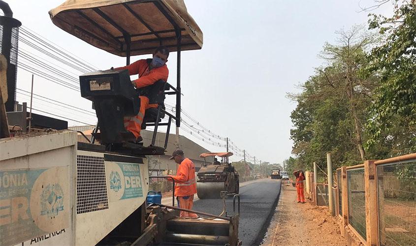 Governo conclui pavimentação asfáltica do primeiro quilômetro da estrada do Belmont