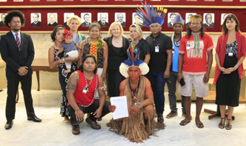 Presidente do STF recebe lideranças indígenas para tratar de ação sobre marco temporal