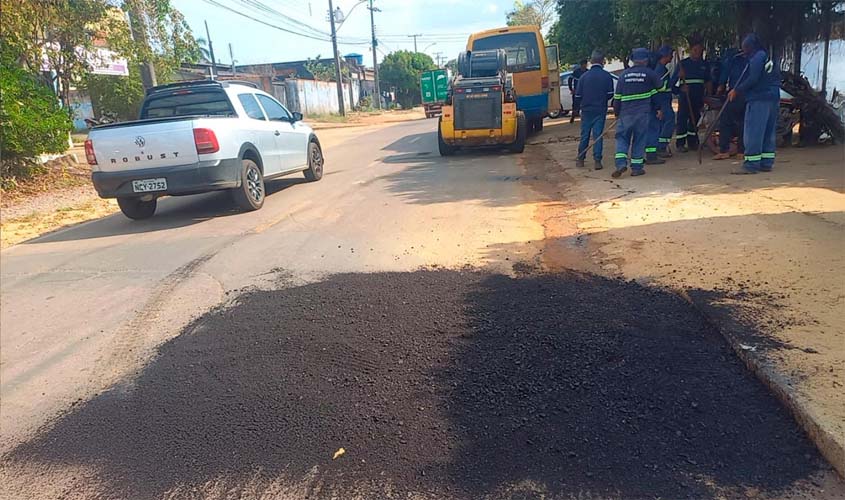 Semosp conclui tapa-buraco em várias ruas
