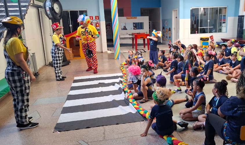 Crianças aprendem segurança no trânsito em Porto Velho