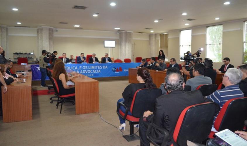 Audiência Pública para debater “Os Limites da Publicidade na Advocacia” é realizada na OAB/RO