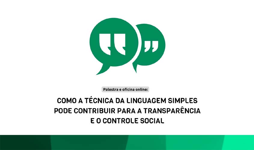 Técnica da linguagem simples é tema de capacitação online ofertada pelo TCE-RO 