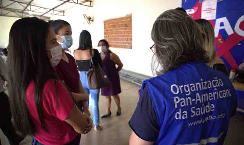 Opas acompanha vacinação contra a covid-19 no Cristal da Calama