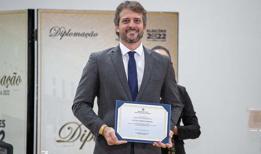 Delegado Lucas Torres é diplomado deputado estadual por Rondônia