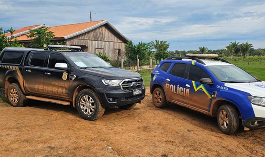 PF faz operação contra tráfico na fronteira com a Bolívia