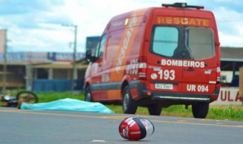 Acidente em trecho crítico da BR-364 no perímetro urbano de Vilhena causa morte de motociclista