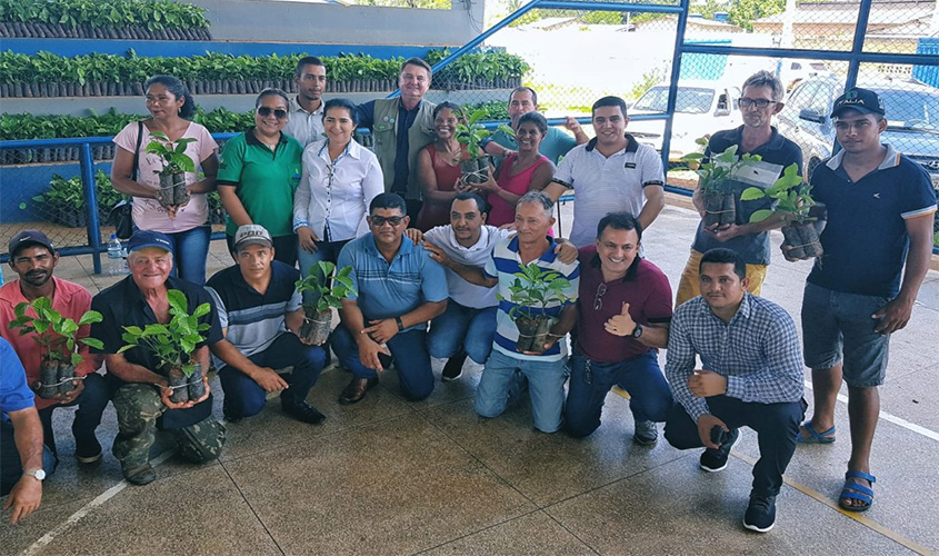 Governo de Rondônia entrega mais de 12 mil mudas de café clonal para produtores de Candeias do Jamari
