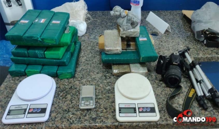 PM prende piloto de aplicativo transportando 7 Kg de Maconha e apreende mais 11 Kg em sua residência