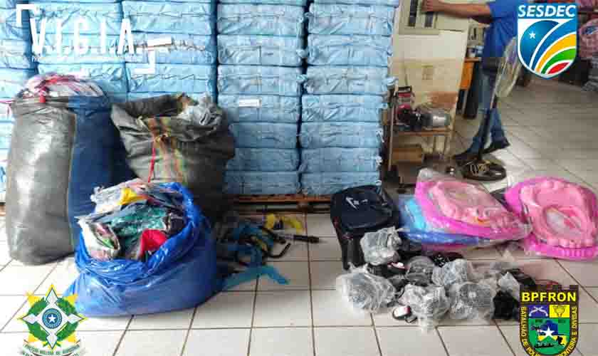 Polícia apreende produtos oriundos da Bolívia sem a devida nota fiscal