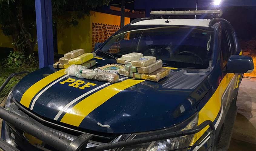 Em Porto Velho/RO, PRF apreende mais de 16 Kg de drogas ilícitas