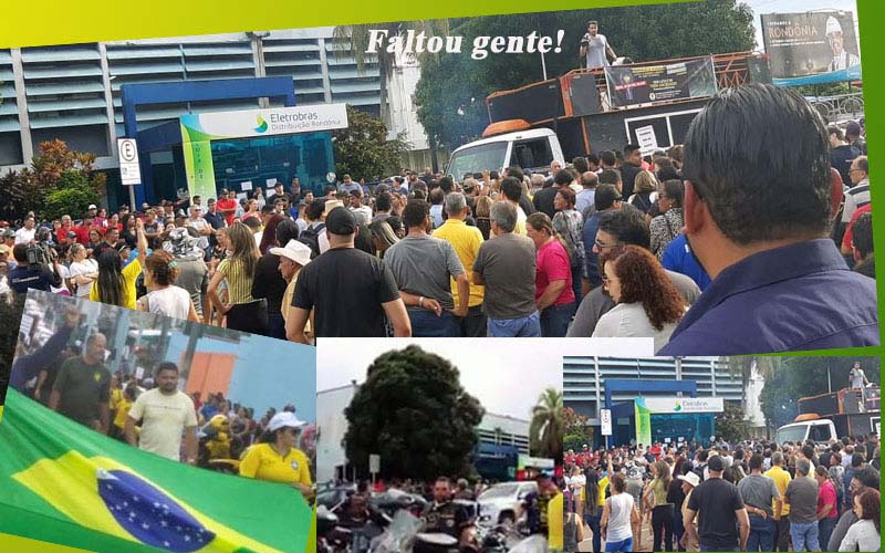 Protestos só nas redes sociais e com textos eivados de erros de português. Nas ruas, só festa com a banda