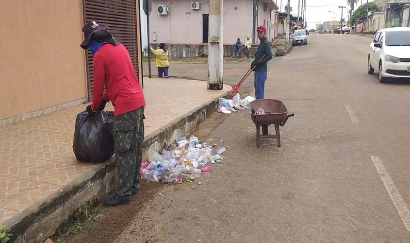 Prefeitura realiza mutirões de limpeza durante o carnaval