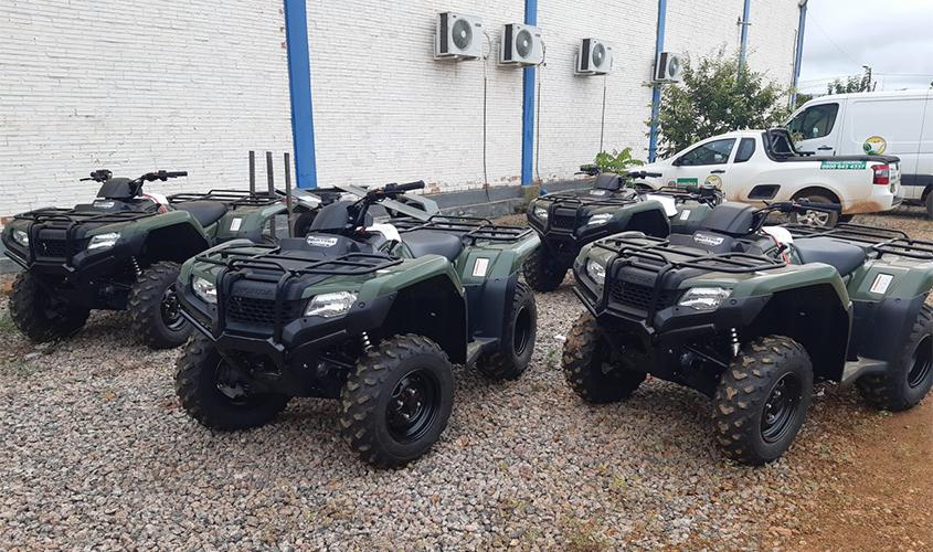 Quadriciclos devem facilitar descolamento das equipes da Idaron