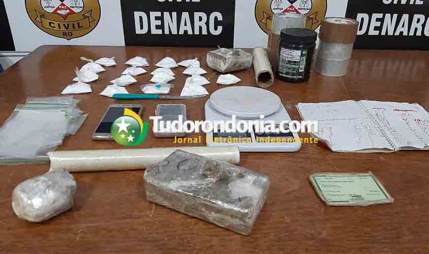 Denarc prende suspeito de tráfico em Porto Velho