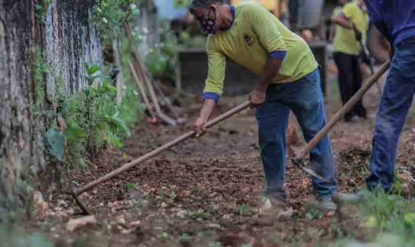 Calçadas do centro histórico de Porto Velho passam por mais uma etapa de restauração