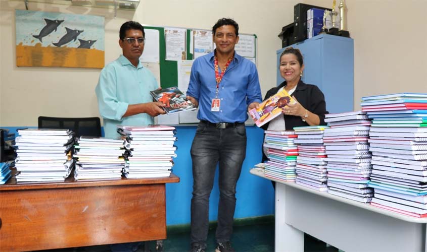 MP inicia entrega de cadernos escolares arrecadados durante a III Corrida da instituição