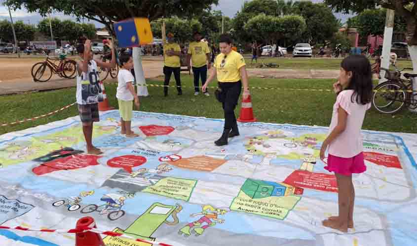 Atividades educativas de trânsito são promovidas em aniversário dos municípios