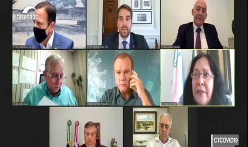 Governadores pedem apoio para compra de vacinas e denunciam ameaças