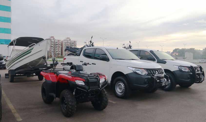 Unidades de Conservação recebem veículos que apoiarão a proteção e conservação do meio ambiente em Rondônia