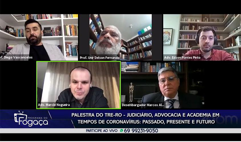 Programa do FOGAÇA acompanha Live da Justiça Eleitoral de Rondônia.