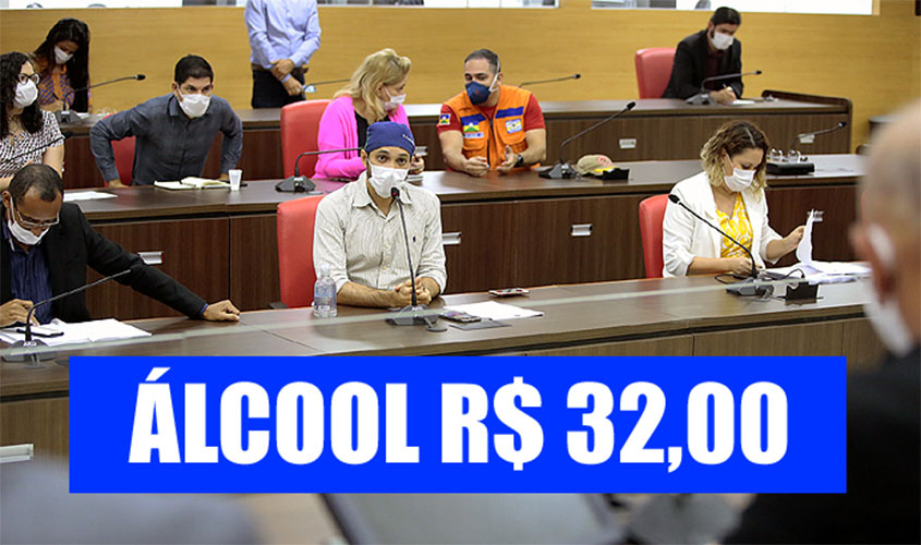 CORONAVÍRUS: Governo Marcos Rocha gastou R$ 2,5 milhões em álcool à R$ 32,00 o litro