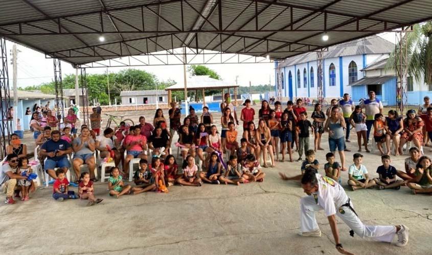 Prefeitura leva Cultura Itinerante a distritos e comunidades ribeirinhas do baixo Madeira