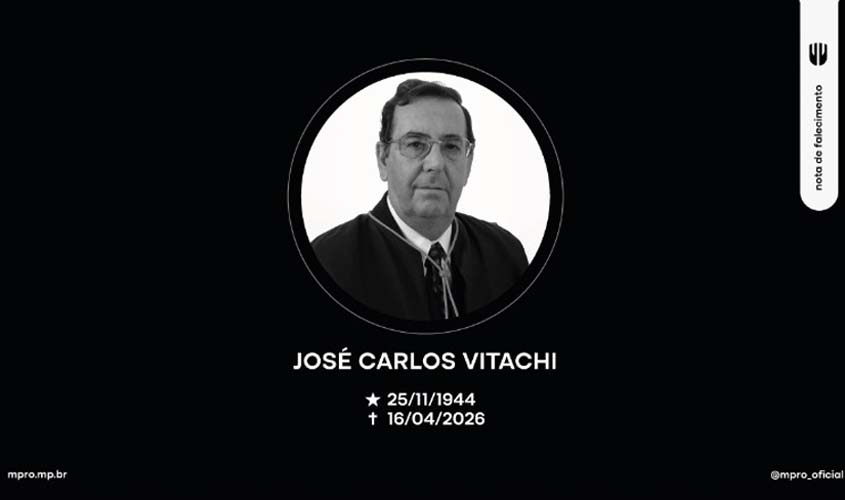 MPRO lamenta morte do procurador José Carlos Vitachi