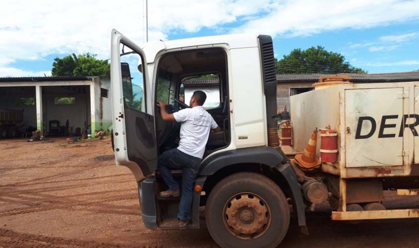 Monitoramento nas máquinas do DER começa a ser implantado no interior de Rondônia