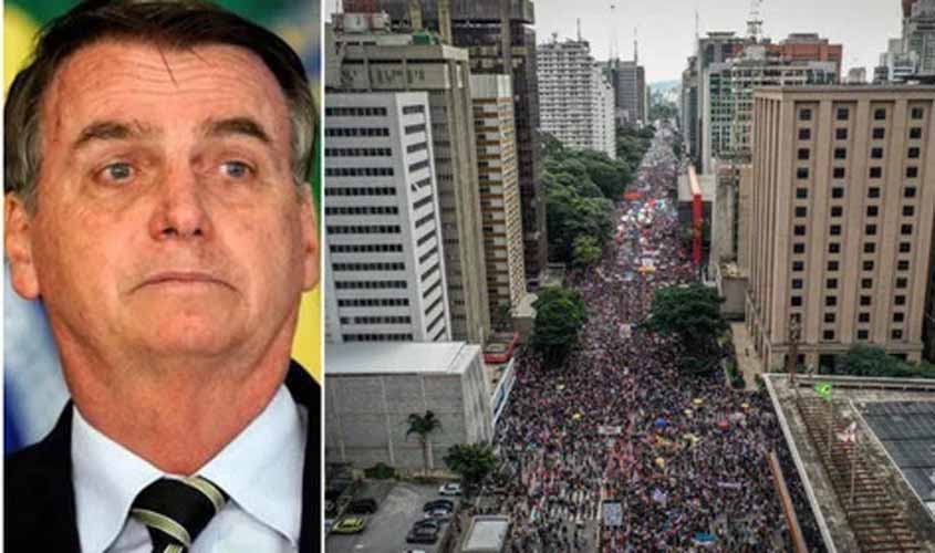 Agora é guerra: capitão desafia mar de gente que saiu às ruas contra governo