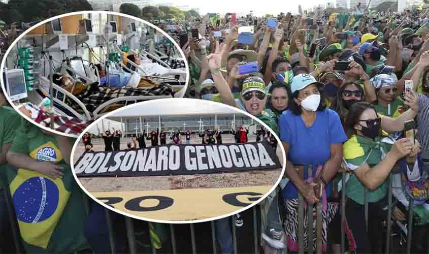Com 435 mil mortos por Covid no Brasil, Bolsonaro volta a criticar isolamento: 'tem idiota que até hoje fica em casa' (vídeo)