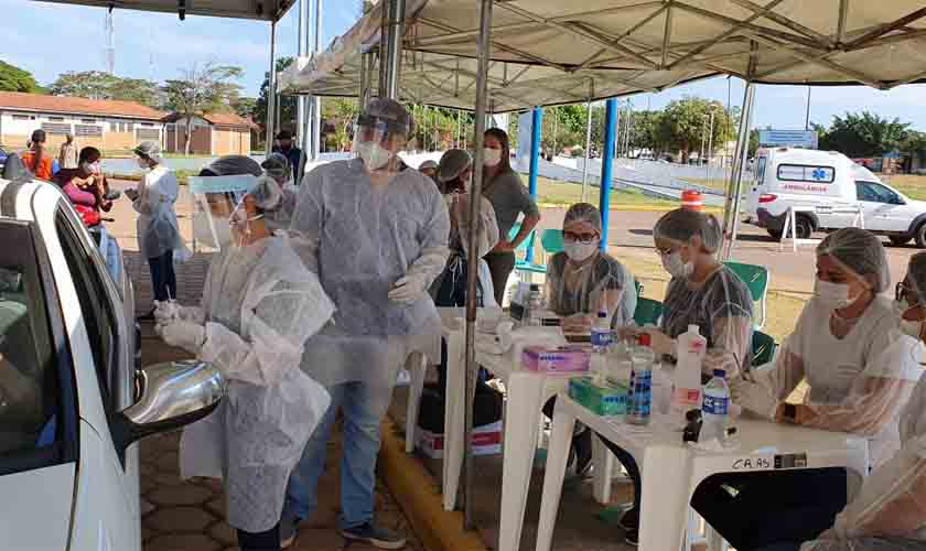 Governo de Rondônia realiza a 24º edição do drive-thru de testagem rápida; 741 testes foram realizados