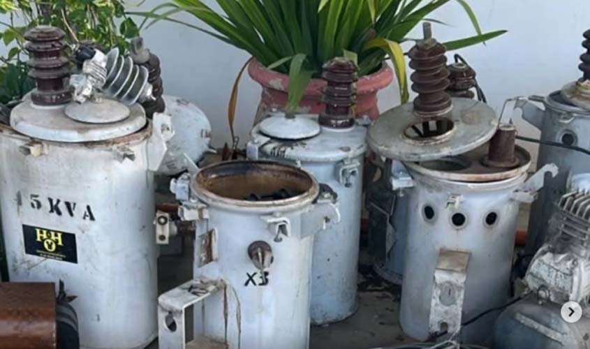 Operação mira furto de transformadores de energia