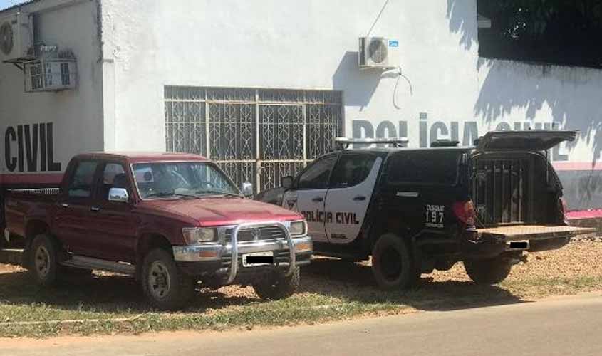 Polícia Civil recupera caminhonete furtada em Seringueiras