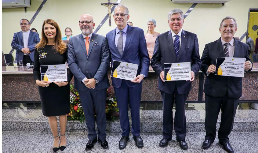 Membros do Poder Judiciário recebem títulos de cidadãos honorários de Porto Velho
