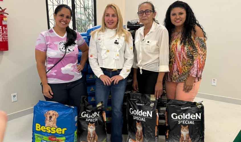 Ieda Chaves destina R$ 300 mil para investimentos na proteção de cães e gatos em Porto Velho