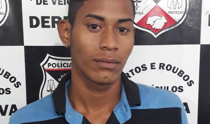 Jovem é preso acusado de crime de receptação
