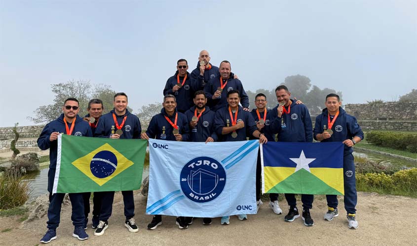 Servidores do TJRO conquistam ouro no futsal na Europa