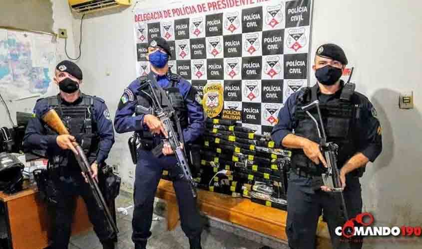 Operação em conjunto entre PM, PC, PRF e Polícia Penal resulta na apreensão de mais de 150 Kg de Maconha e na prisão de irmão da Prefeita afastada de Cacoal