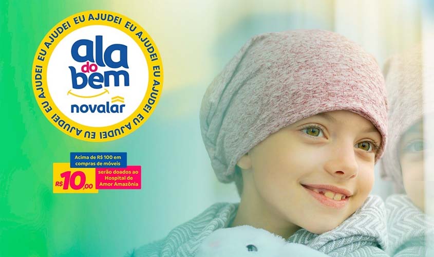 HOSPITAL DE AMOR RECEBE DOAÇÃO DA CAMPANHA ALA DO BEM - NOVALAR