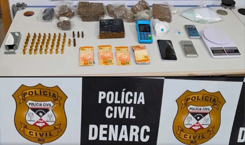 Polícia Civil apreende drogas e munições
