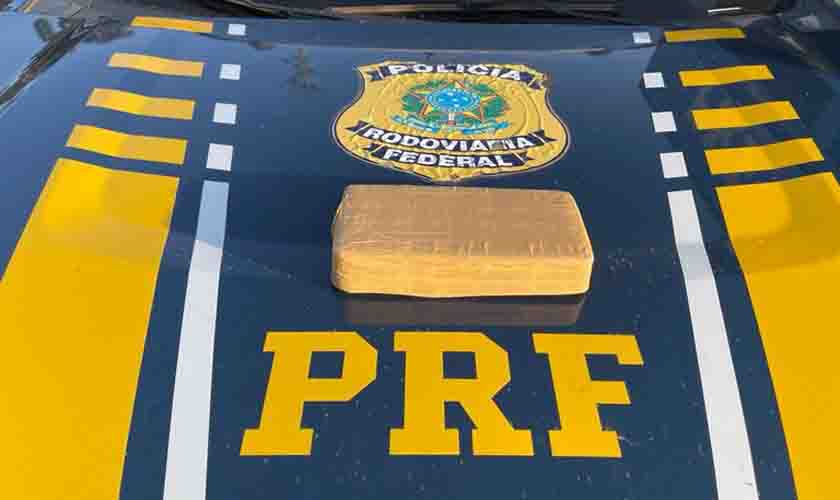 Em Vilhena, PRF apreende 1 kg de pasta base