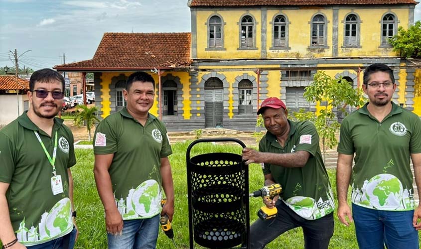 Projeto Resíduos Sólidos instala lixeiras turísticas