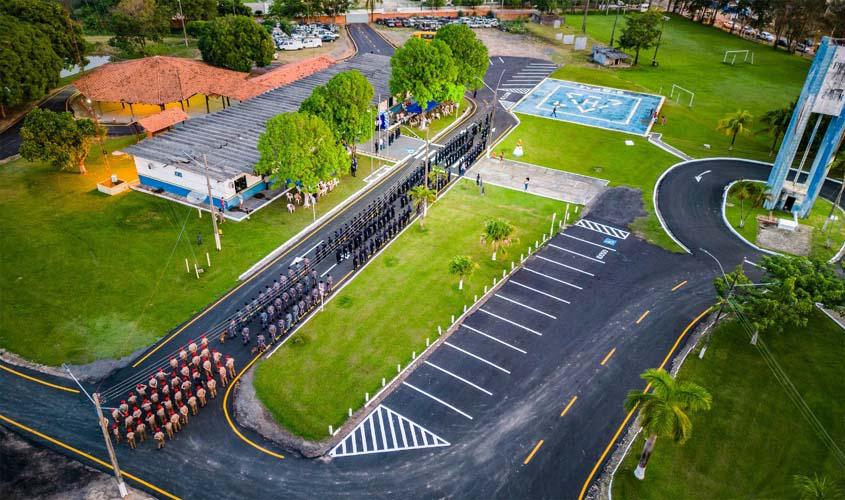 Prefeitura realiza obras no pátio do 2º Batalhão de Polícia Militar