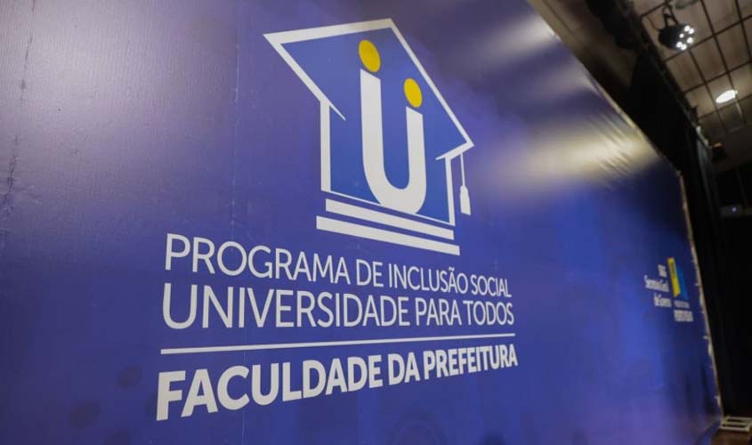 Últimos dias para inscrição no Programa Faculdade da Prefeitura