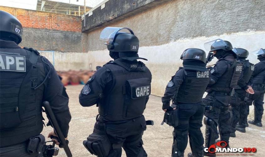 GAPE realiza operação no presídio Agenor Martins de Carvalho